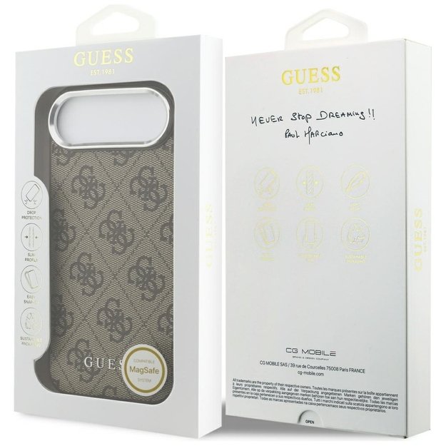 Guess 4G Classic Logo MagSafe Case for iPhone Air - Brown 7