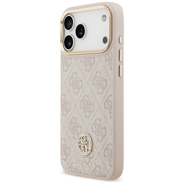 Guess 4G Strass Logo MagSafe Case for iPhone 17 Pro Max - Pink 1