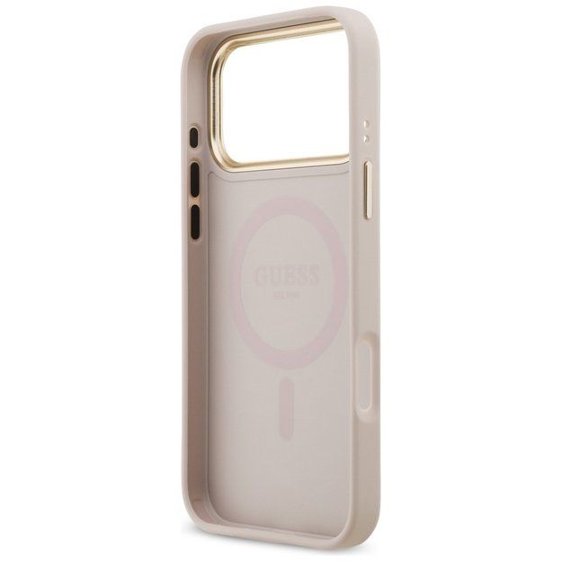Guess 4G Strass Logo MagSafe Case for iPhone 17 Pro Max - Pink 6