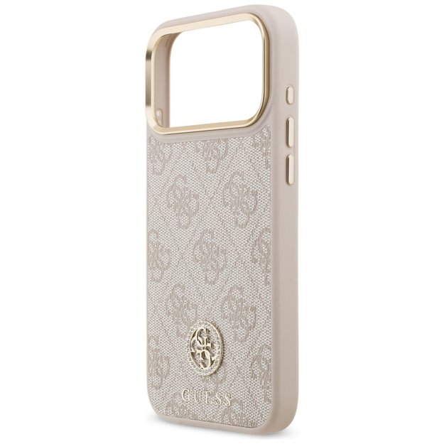 Guess 4G Strass Logo MagSafe Case for iPhone 17 Pro Max - Pink 5