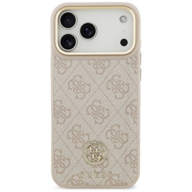 Guess 4G Strass Logo MagSafe Case for iPhone 17 Pro Max - Pink 2