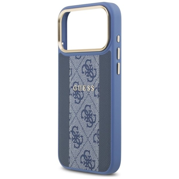Guess 4G Stripe MagSafe Case for iPhone 17 Pro Max - Blue 5