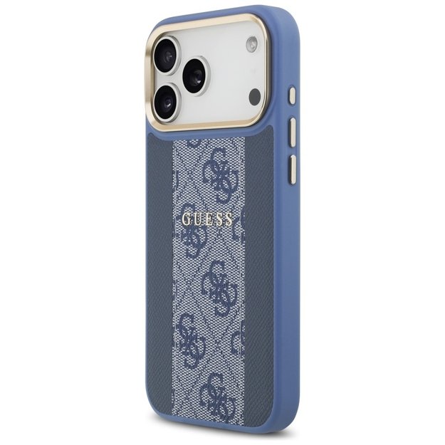 Guess 4G Stripe MagSafe Case for iPhone 17 Pro Max - Blue 1