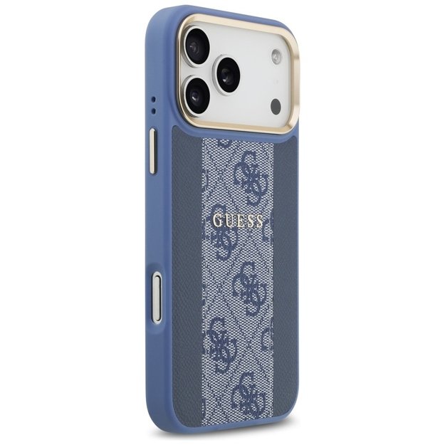 Guess 4G Stripe MagSafe Case for iPhone 17 Pro Max - Blue 3