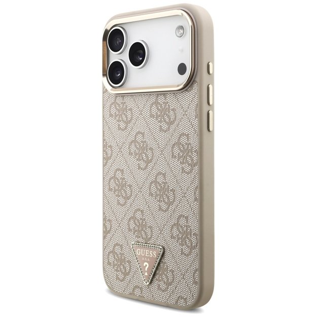 Guess 4G Triangle Logo MagSafe Case for iPhone 17 Pro Max - Rose Gold 1