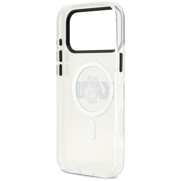 Karl Lagerfeld IML Choupette Sketch Logo MagSafe Case for iPhone 17 Pro Max - Clear 6