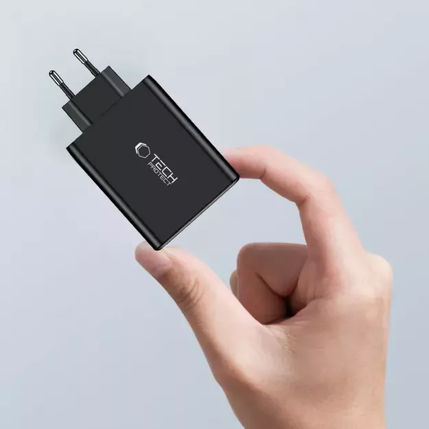 Tech-Protect NC100W-GAN charger network GaN 3x USB-C PD 100W / USB-A QC 3.0 - black 4