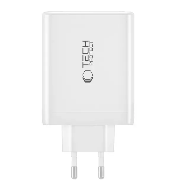Tech-Protect NC100W-GAN charger network GaN 3x USB-C PD 100W / USB-A QC 3.0 - black 1
