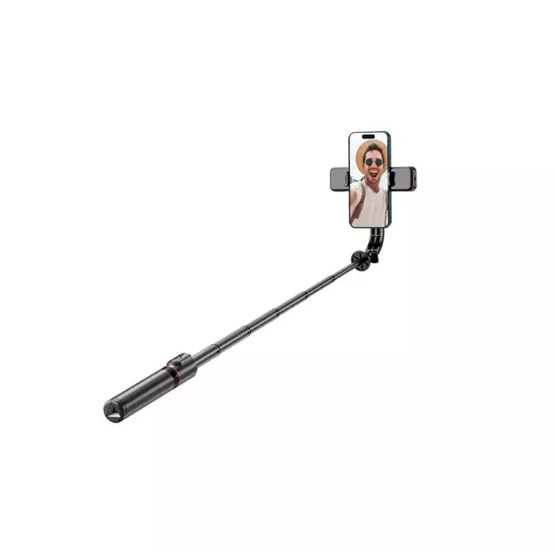 Tech-Protect L05S Bluetooth Selfie Stick with Tripod up to 105cm with LED Light - Black 3