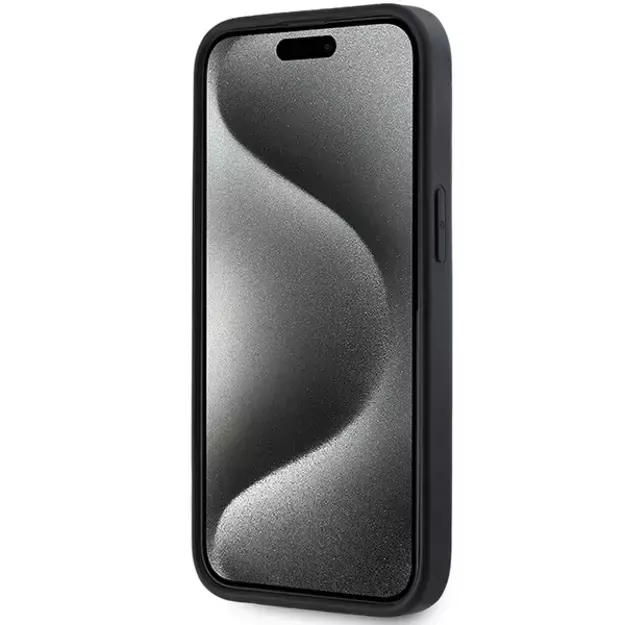 DKNY 3D Rubber Repeat Pattern case for iPhone 15/14/13 - black 4