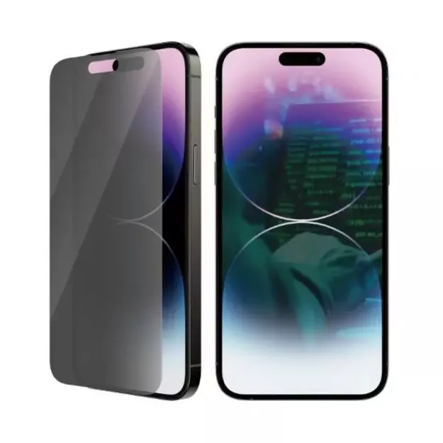 PanzerGlass Classic Fit antibacterial privacy glass for iPhone 14 Pro Max 4