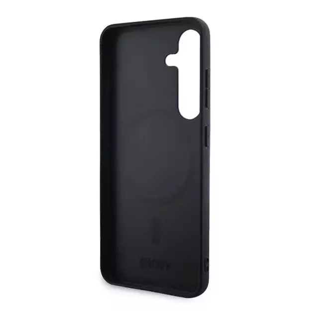 DKNY Leather Checkered Mono Pattern MagSafe case for Samsung Galaxy S24+ - black 13