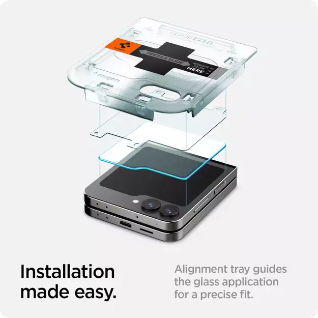 Spigen Glas.tR EZ Fit Tempered Glass for Samsung Galaxy Z Flip 6 - 2 pcs. 21