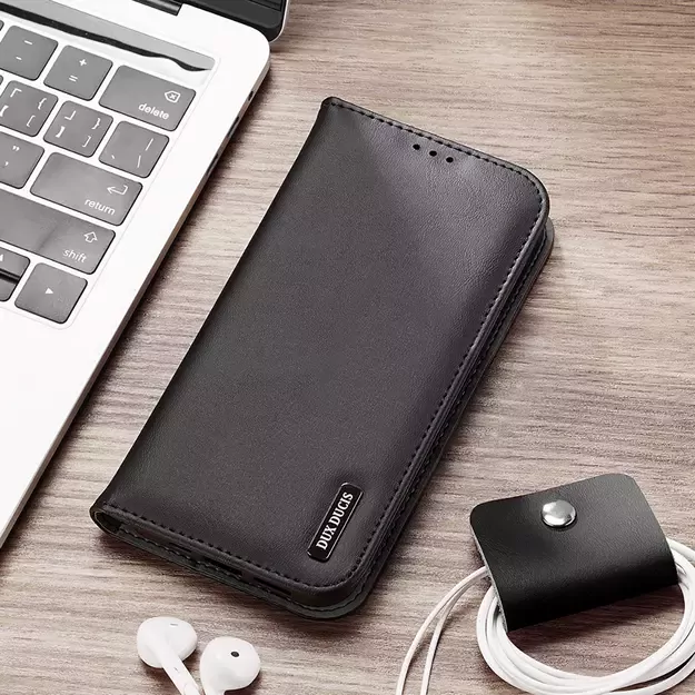 Dux Ducis Hivo iPhone 16 Pro Case with Flip and RFID Protection - Black 34