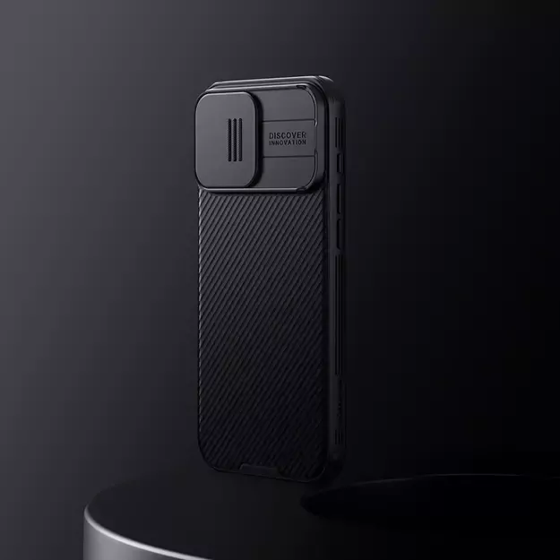 Nillkin CamShield Pro Case for iPhone 16 Pro Max with camera cover - black 21