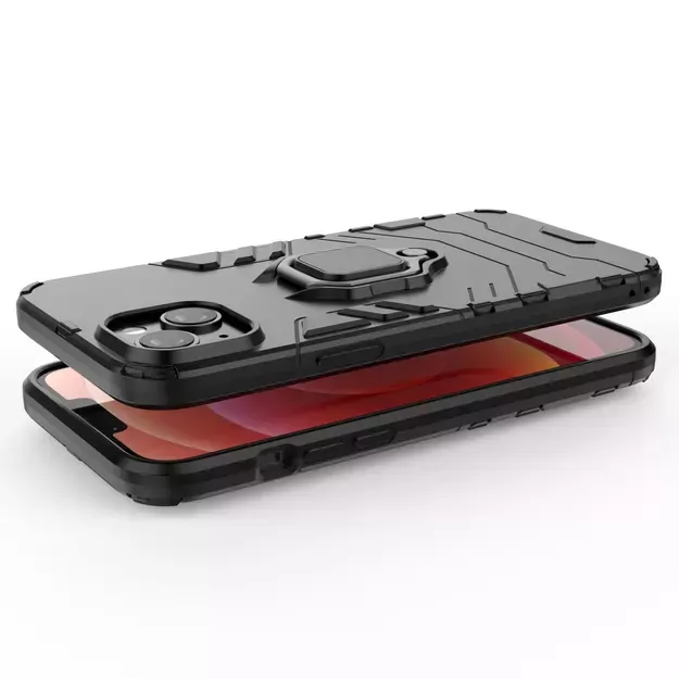 Ring Armor case for iPhone 14 Pro armored cover magnetic holder ring black 3