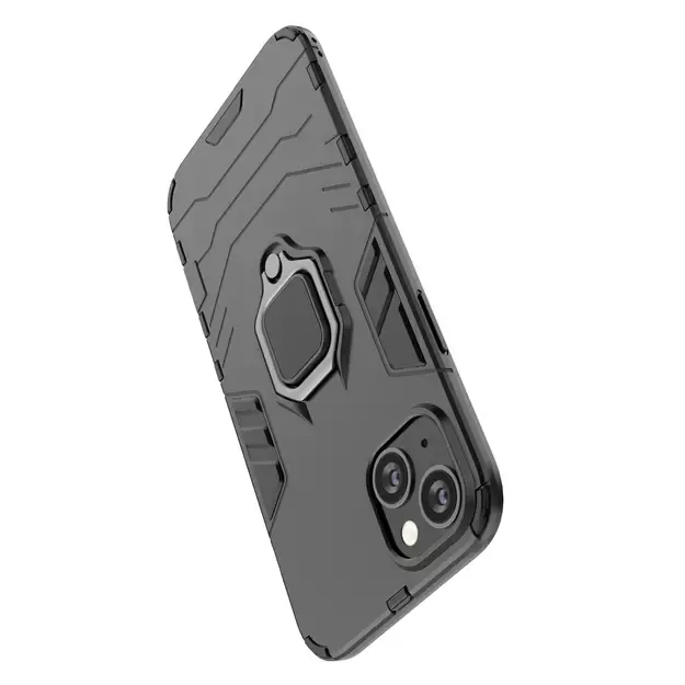 Ring Armor case for iPhone 14 Pro armored cover magnetic holder ring black 13