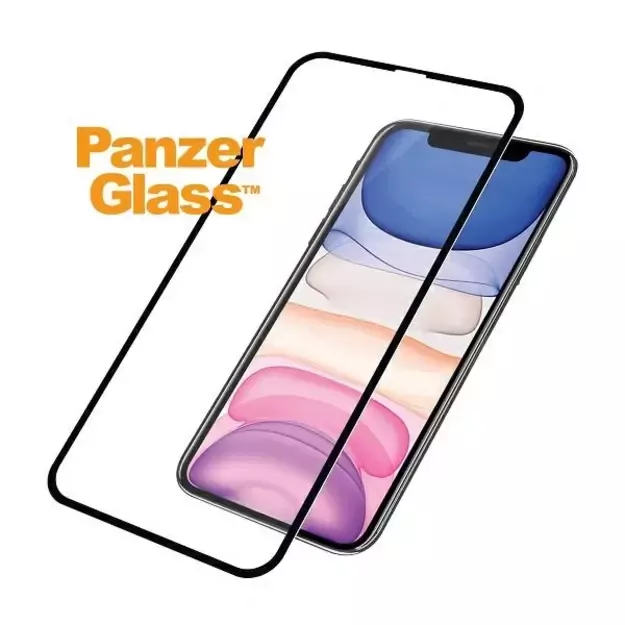 PanzerGlass E2E Super+ tempered glass for iPhone XR / 11 - with black frame 1
