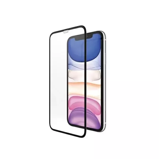 PanzerGlass E2E Super+ tempered glass for iPhone XR / 11 - with black frame 2