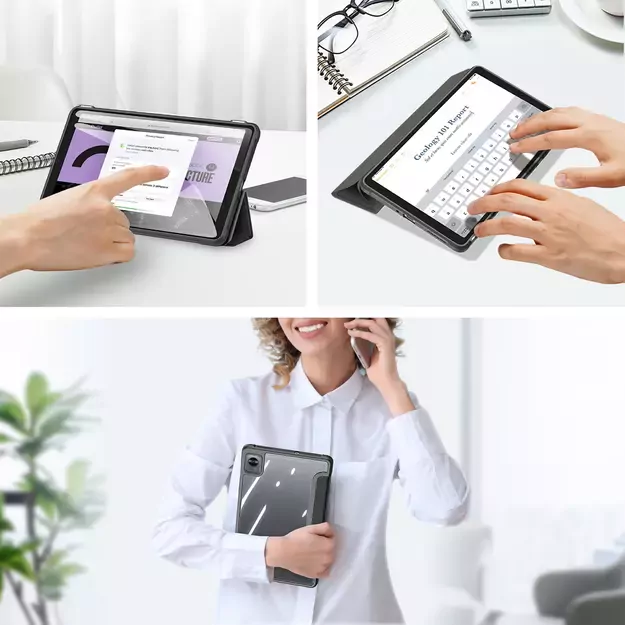 Dux Ducis Toby Armored Flip Smart Case for Realme Pad Mini black 7