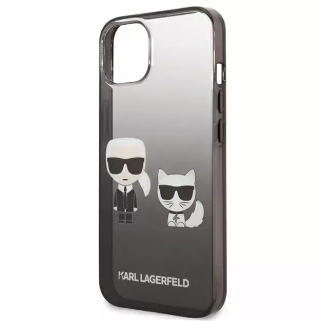 Karl Lagerfeld KLHCP13STGKCK iPhone 13 mini 5,4  hardcase czarny/black Gradient Ikonik Karl & Choupette 5