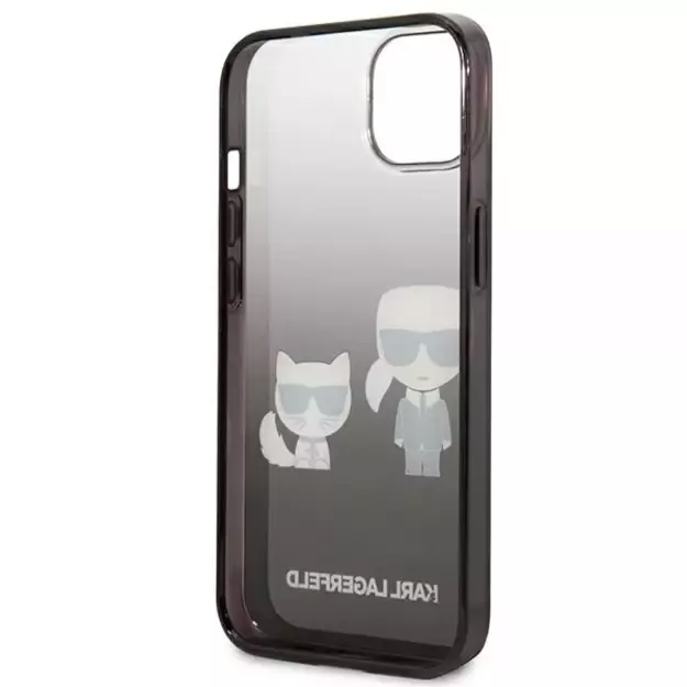 Karl Lagerfeld KLHCP13STGKCK iPhone 13 mini 5,4  hardcase czarny/black Gradient Ikonik Karl & Choupette 6