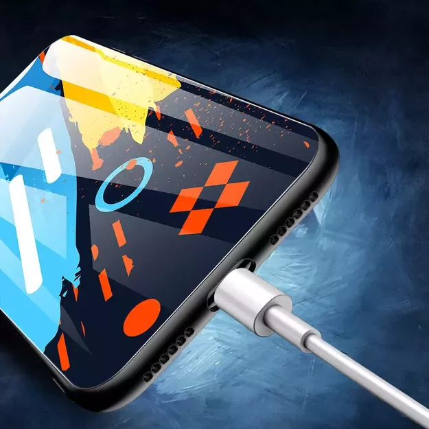 Color Glass Case Durable Cover with Tempered Glass Back and camera cover iPhone 11 Pro Max pattern 2 22