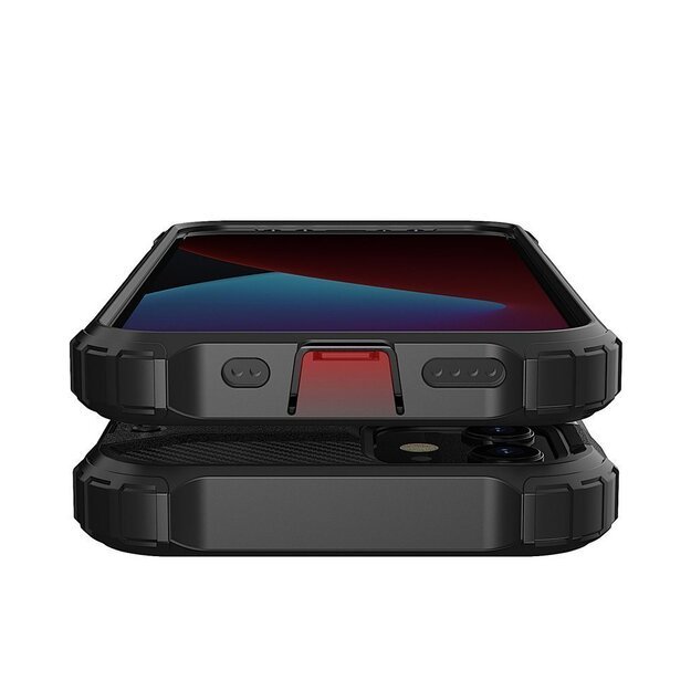 Hybrid Armor Case Tough Rugged Cover for iPhone 12 Pro Max black 9