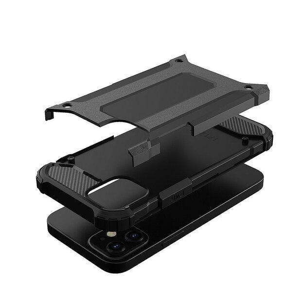 Hybrid Armor Case Tough Rugged Cover for iPhone 12 Pro Max black 6