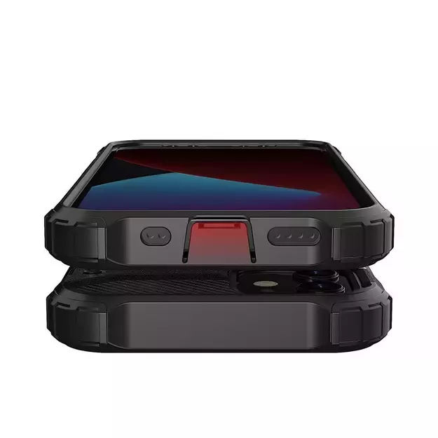 Hybrid Armor Case Tough Rugged Cover for iPhone 12 Pro Max black 18