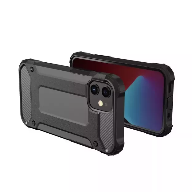 Hybrid Armor Case Tough Rugged Cover for iPhone 12 Pro Max black 11