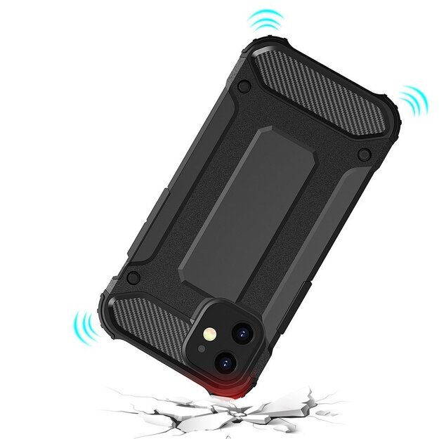 Hybrid Armor Case Tough Rugged Cover for iPhone 12 Pro Max black 7