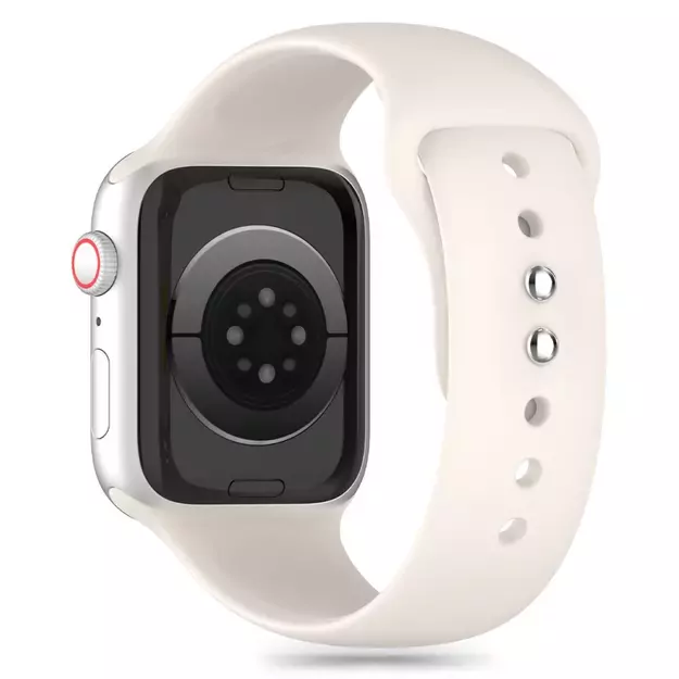 Tech-Protect Silicone Strap for Apple Watch 4 / 5 / 6 / 7 / 8 / 9 / SE / Ultra 1 / 2 (42 / 44 / 45 / 49 mm) - Beige 2