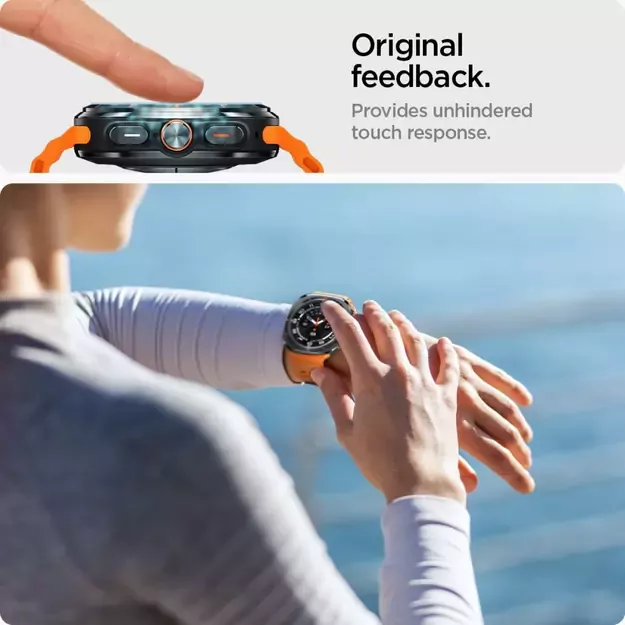 Spigen Glas.TR EZ Fit Tempered Glass for Samsung Galaxy Watch Ultra (47mm) - Clear (2-pack) 7