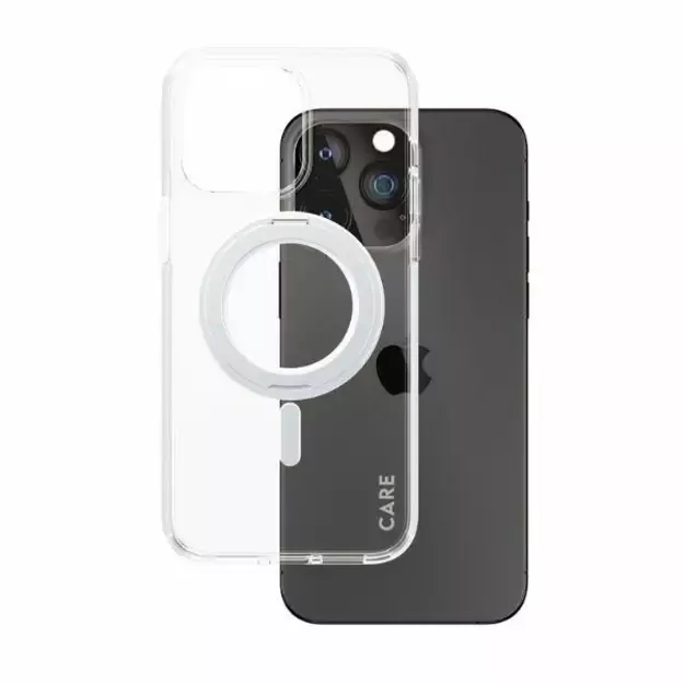 CARE by PanzerGlass Kickstand Case MagSafe for iPhone 15 Pro Max - silver 1