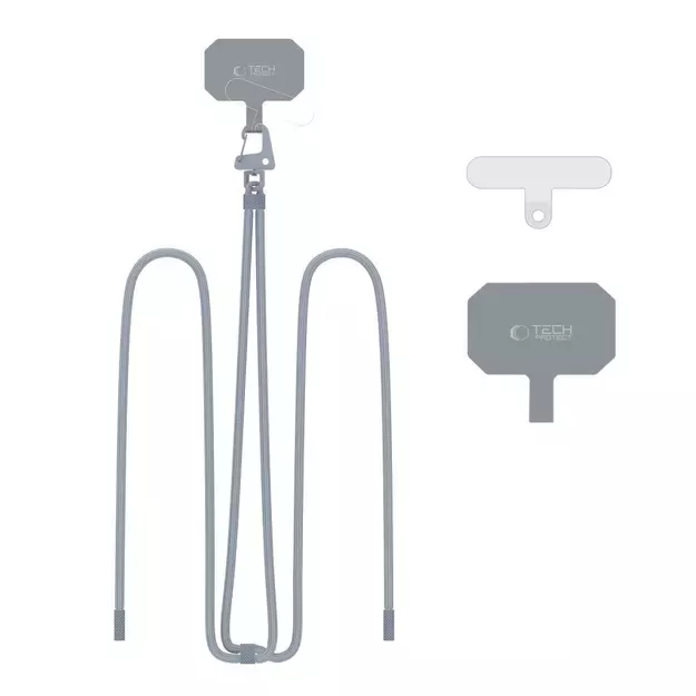 Tech-Protect C5S Rope Crossbody Strap Leash - Gray 4