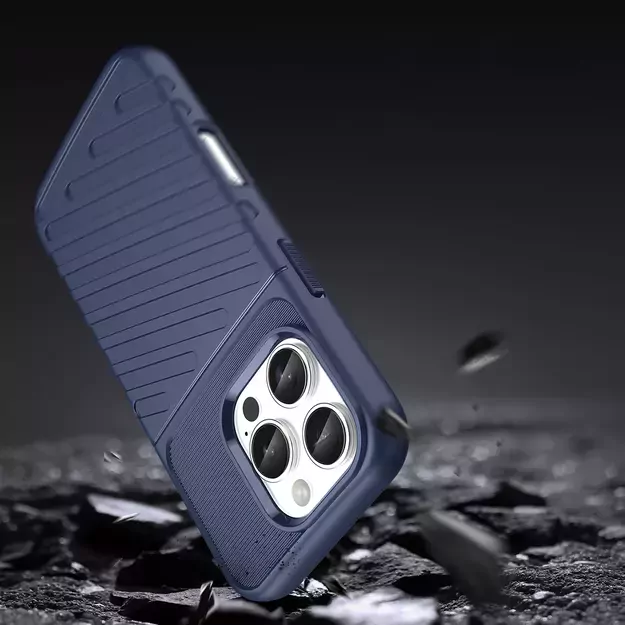 Thunder Case for iPhone 16 Pro Silicone Case - Blue 10