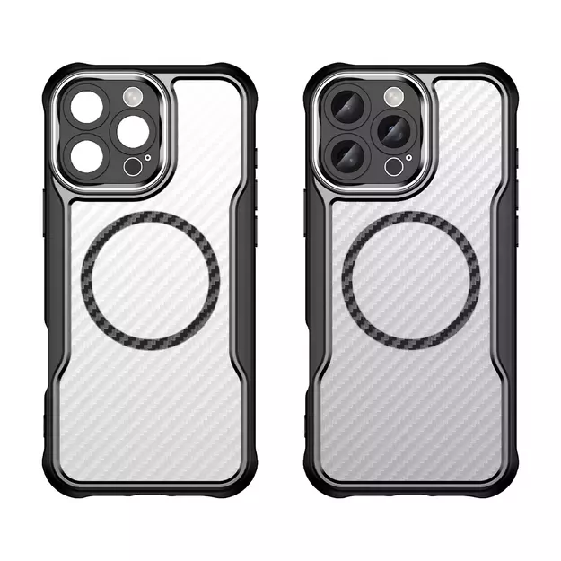 Leading Series MagSafe Silicone Case for iPhone 16 Pro - Black 1