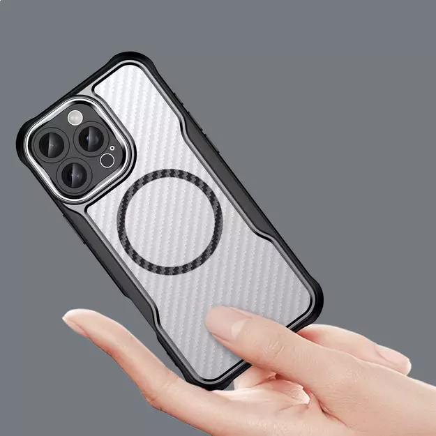 Leading Series MagSafe Silicone Case for iPhone 16 Pro - Black 4