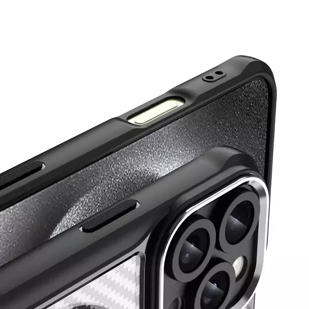 Leading Series MagSafe Silicone Case for iPhone 16 Pro - Black 10