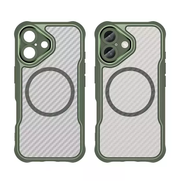 Leading Series MagSafe Silicone Case for iPhone 16 - Green 1