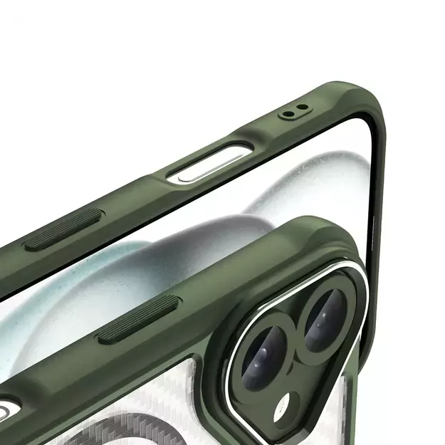 Leading Series MagSafe Silicone Case for iPhone 16 - Green 7