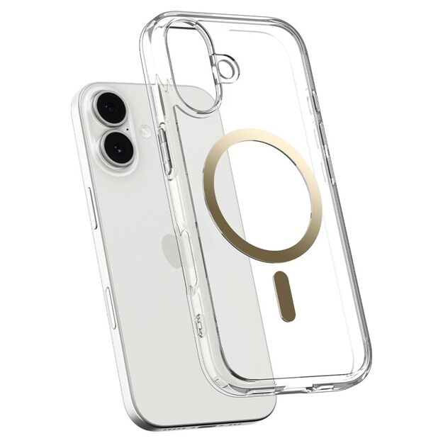 Spigen Ultra Hybrid MagSafe Case for iPhone 17 - Transparent Gold 3