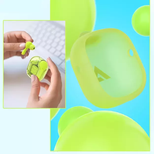 Acefast T6 TWS Bluetooth In-Ear Wireless Headphones - Green 27