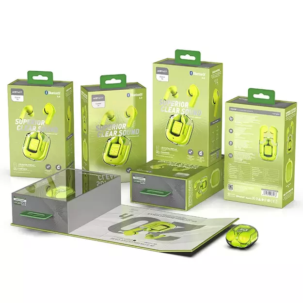 Acefast T6 TWS Bluetooth In-Ear Wireless Headphones - Green 33
