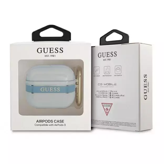 Guess GUA3HHTSB AirPods 3 cover blue/blue Strap Collection 2