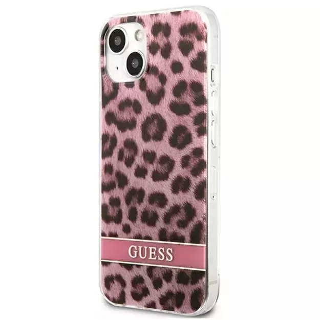 Guess GUHCP13SHSLEOP iPhone 13 mini 5.4&quot  pink/pink hardcase Leopard 8