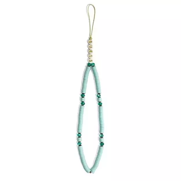 Guess pendant GUSTPEARP Phone Strap blue/blue Heishi Beads 1