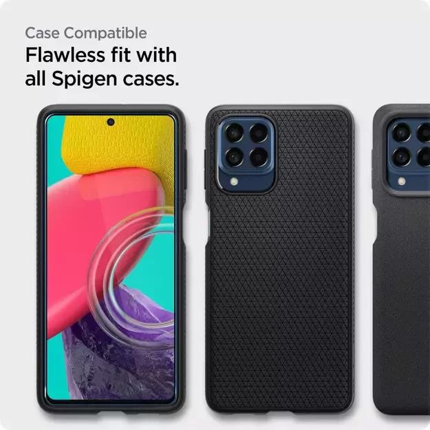 Spigen ALM Glass FC Tempered Glass for Samsung Galaxy M53 5G - Black 9