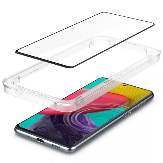 Spigen ALM Glass FC Tempered Glass for Samsung Galaxy M53 5G - Black 5